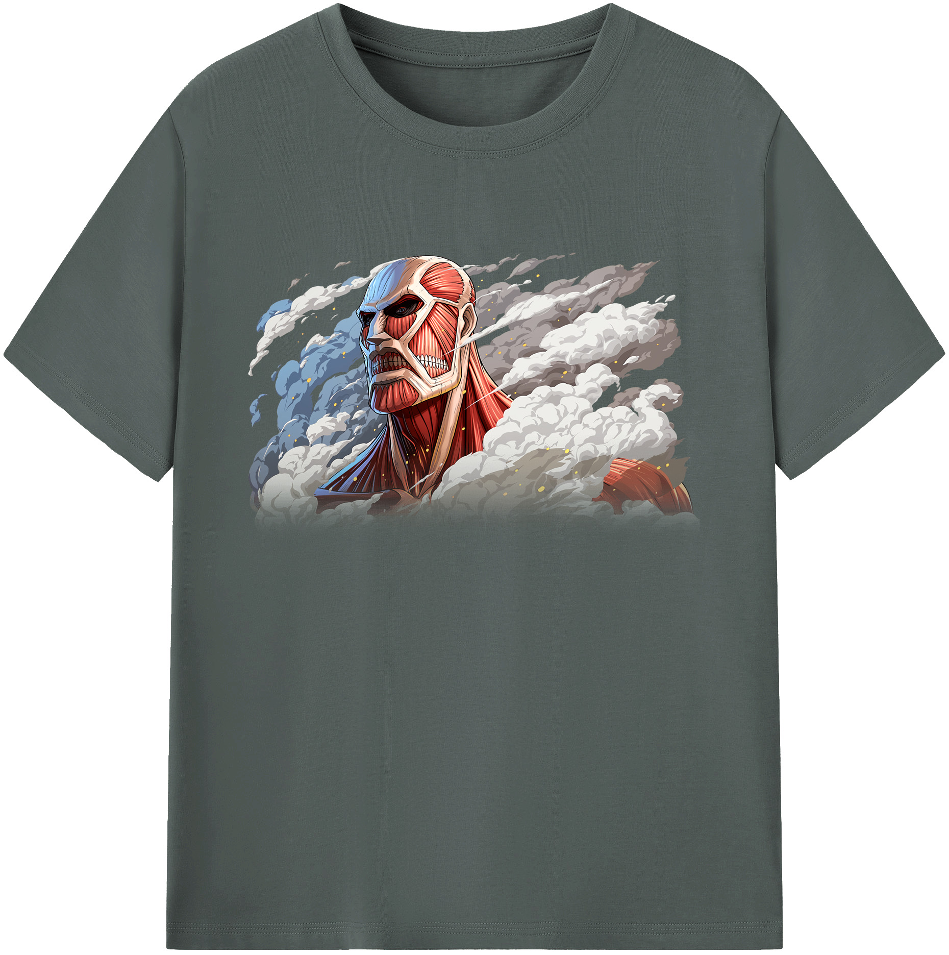 （画像用） 進撃の巨人 Attack on Titan 綿100％ メンズ半袖Tシャツ｜肌触りやわらか＆通気性